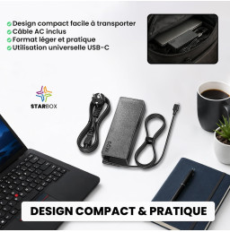 STAR BOX Chargeur USB-C 65W...