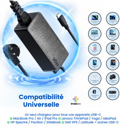 Chargeur USB-C 90W Power...